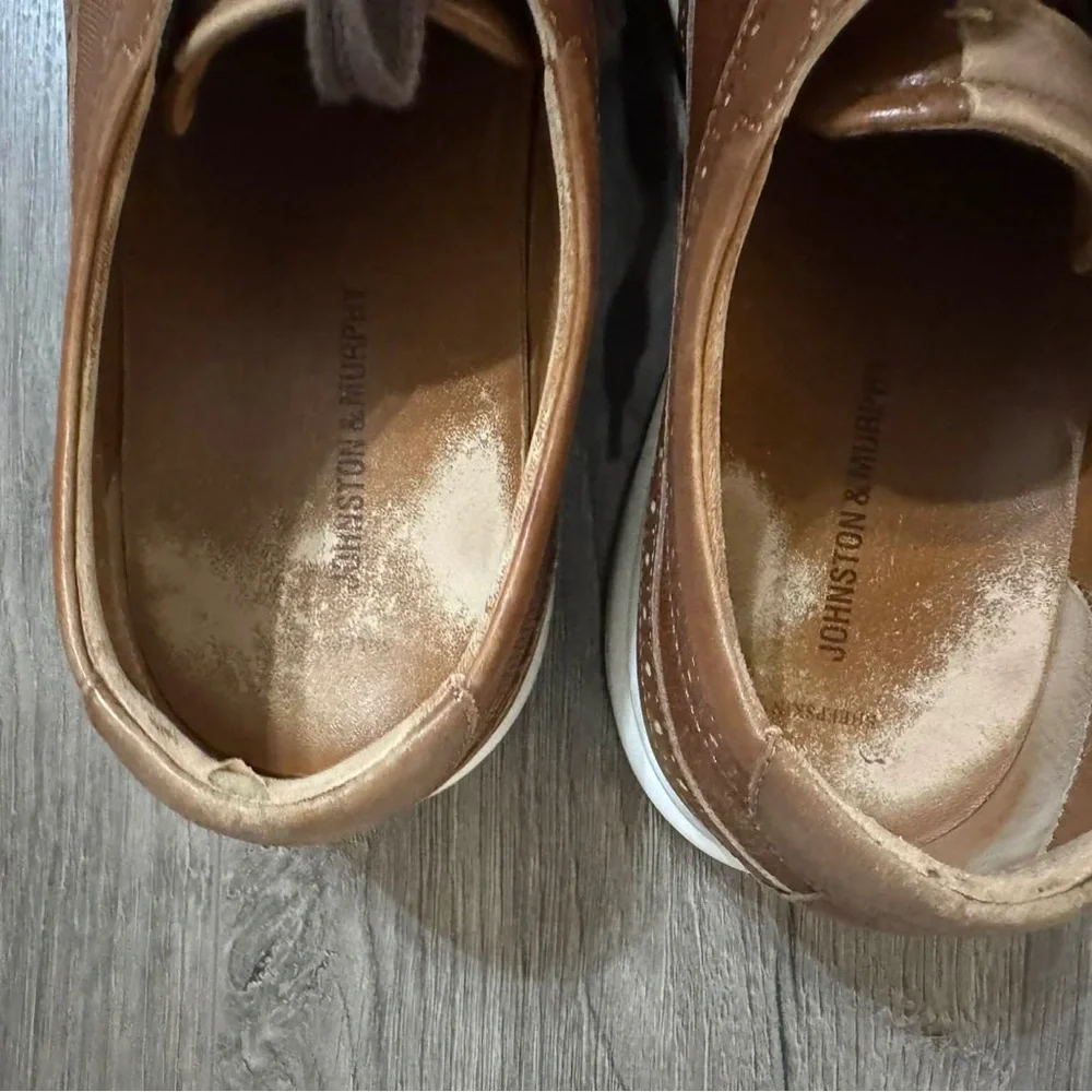 Johnston & Murphy Brown Wingtip Derby Lace-Up Shoes
